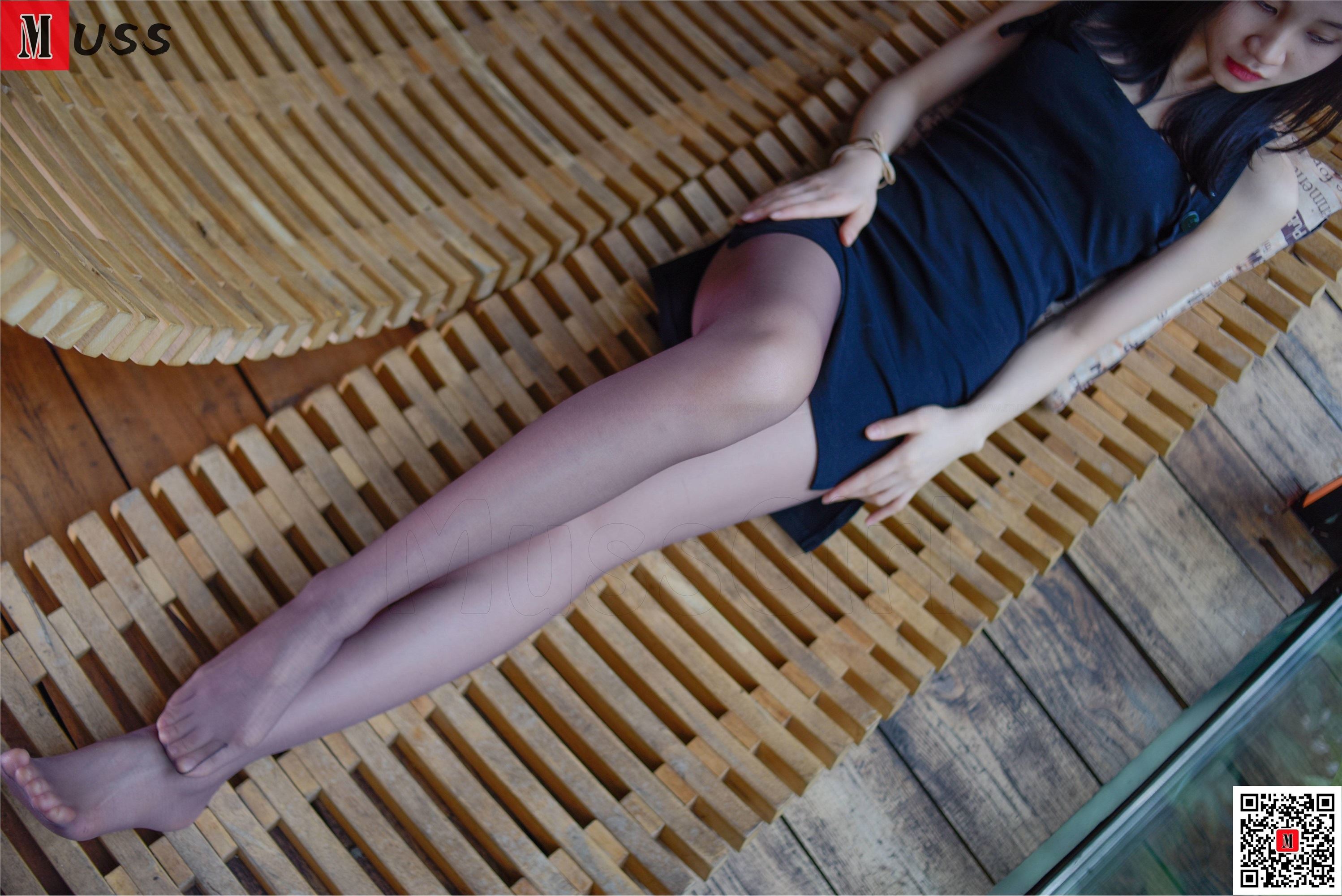 MussGirl慕丝女郎  NO.186 黑色连衣裙肉丝